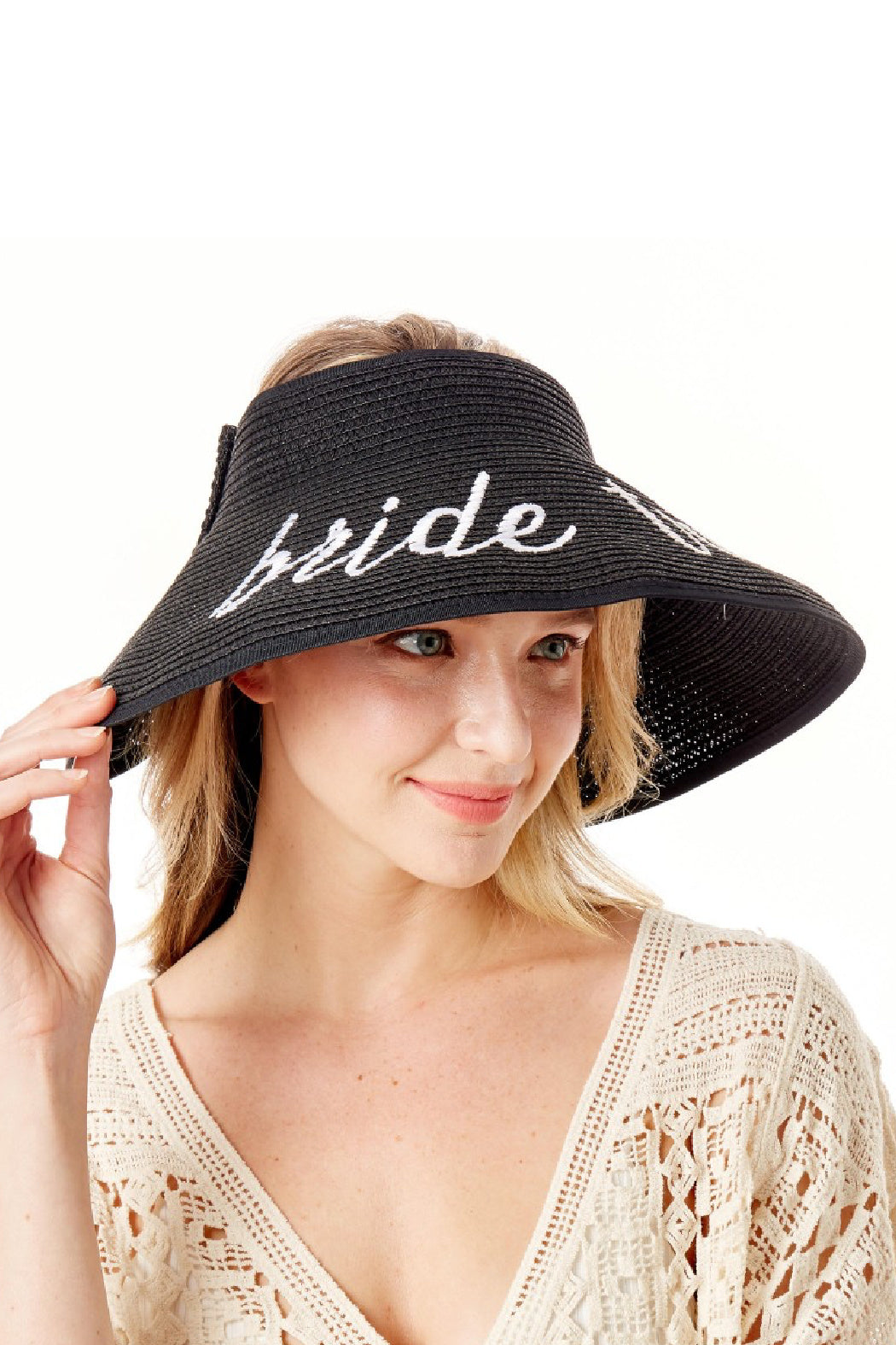 Embroidered Bride Tribe Visor