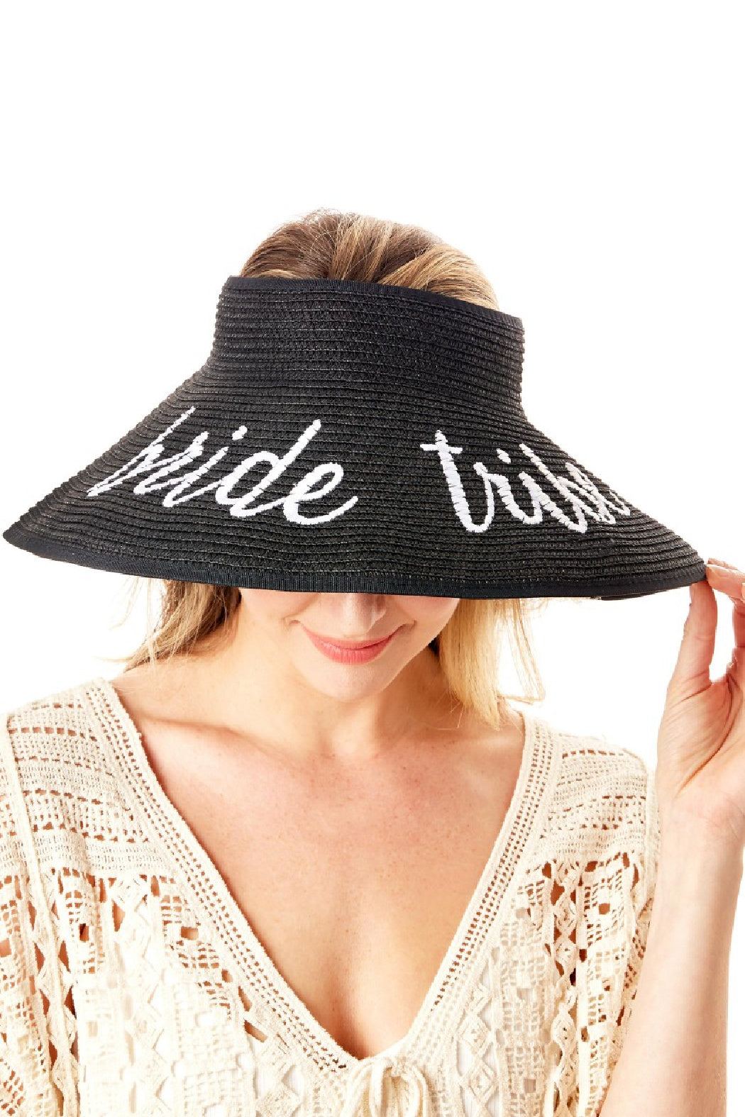 Embroidered Bride Tribe Visor