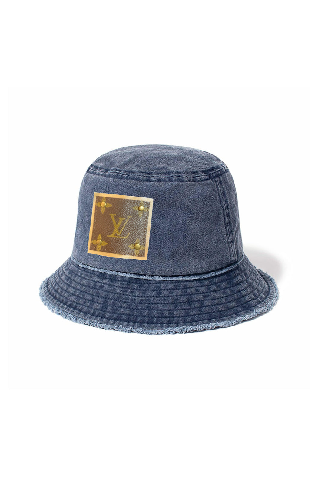 Upcycled Short Fringed Edge Bucket Hat