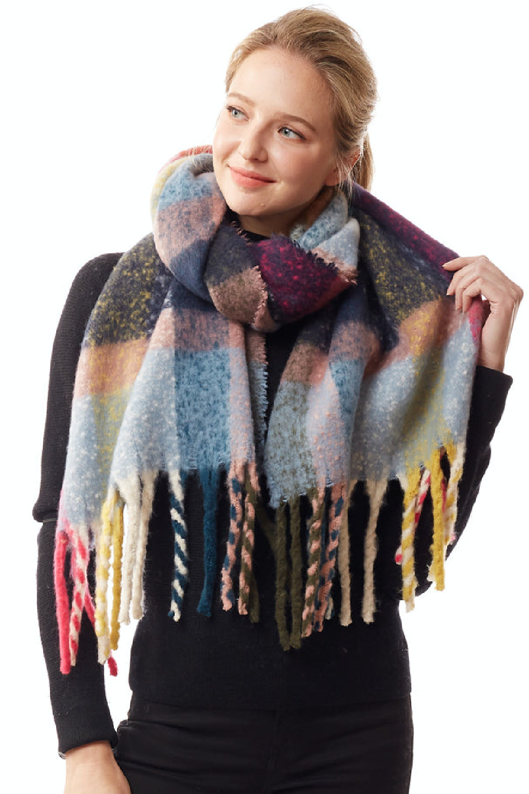 Every Color Fringe Scarf