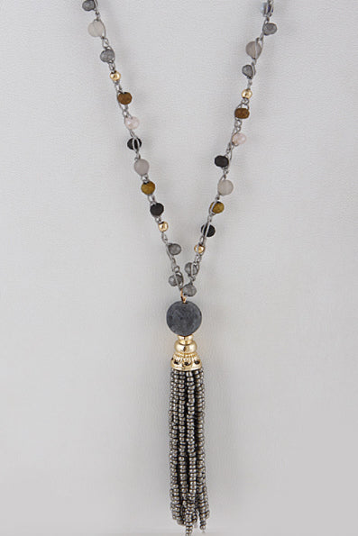 Precious Tassel Necklace - Embellish Your Life