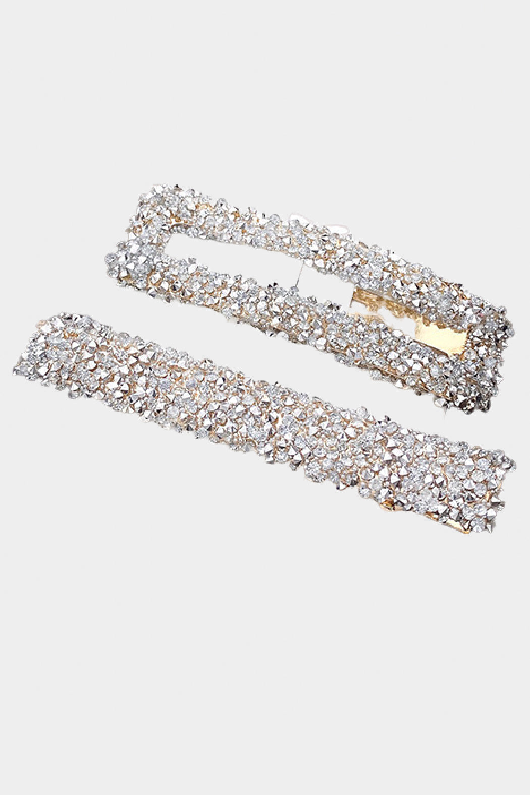 Set of 2 Crystal Barrettes
