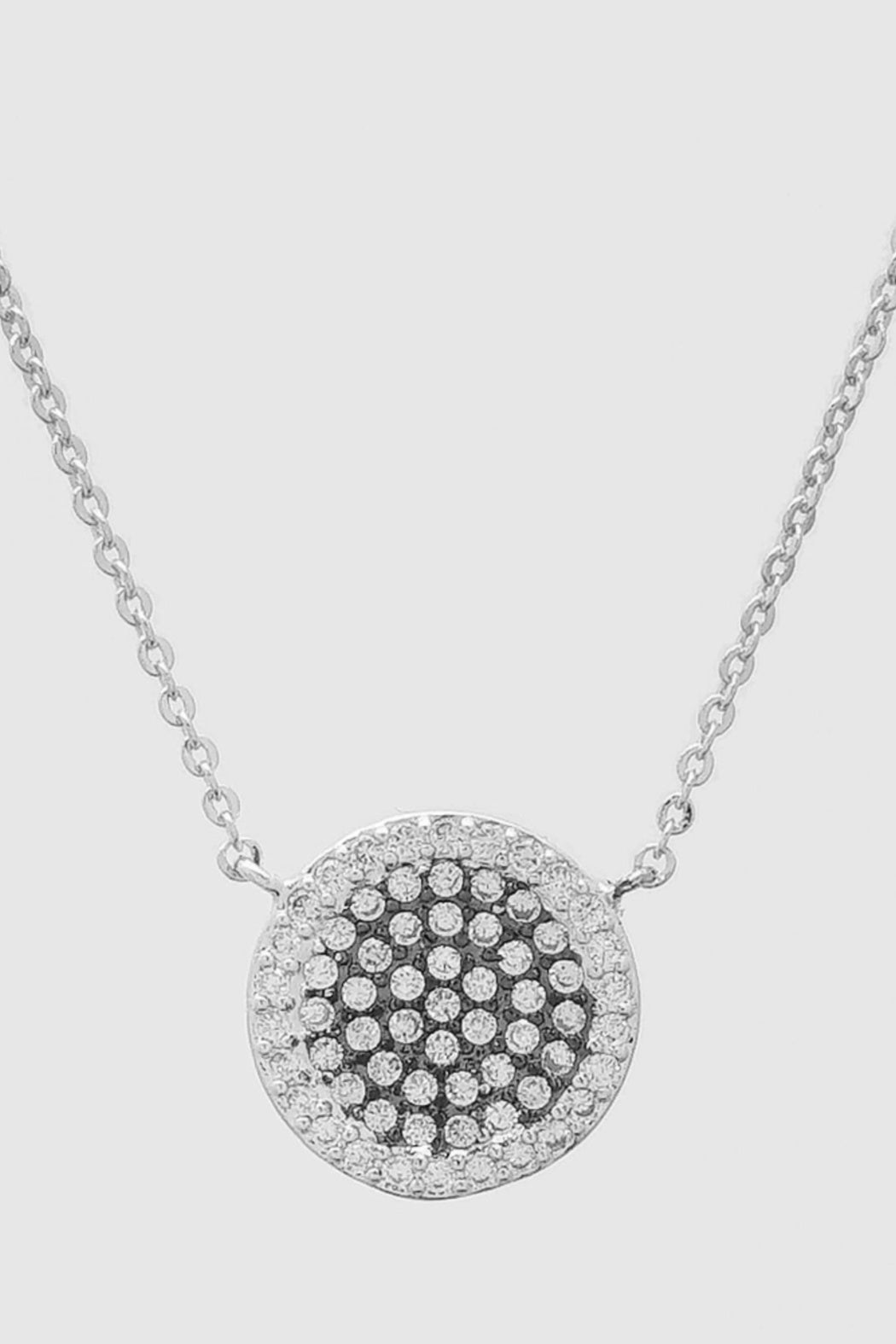 Pave Round Necklace - Embellish Your Life