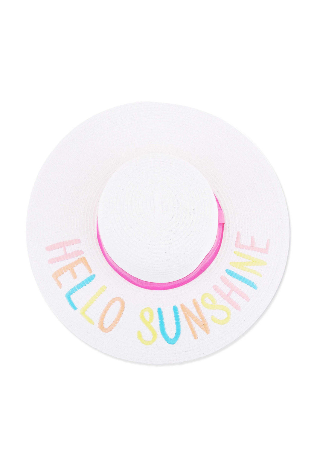 Embroidered Hello Sunshine Sun Hat