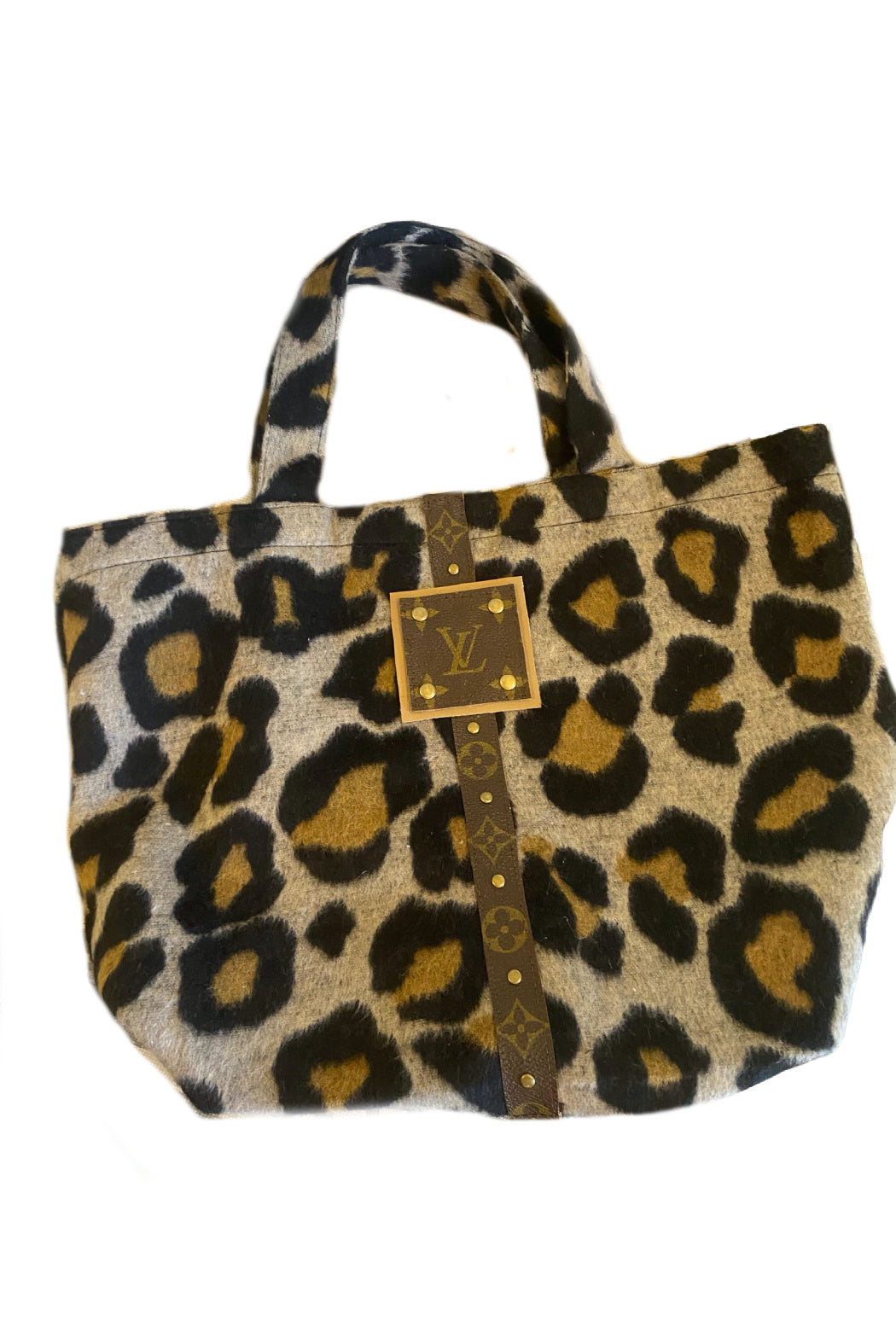 Upcycled Little Leopard Tote Bag