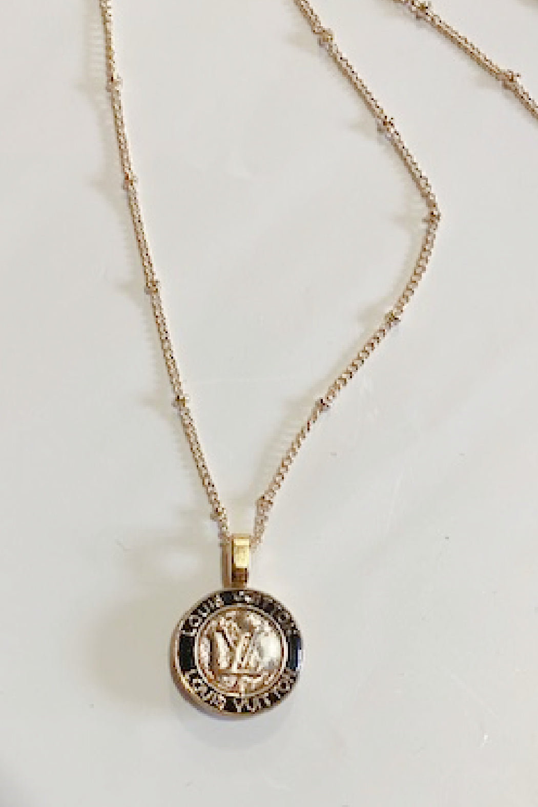 Louis Vuitton Button Pendant Necklace