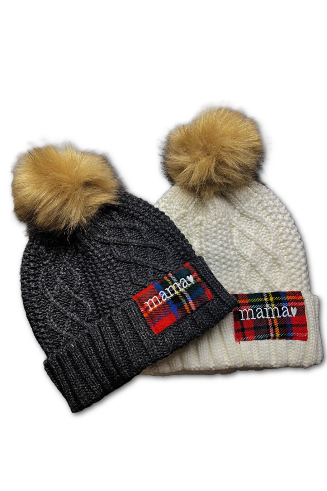 Embroidered Mama Beanie
