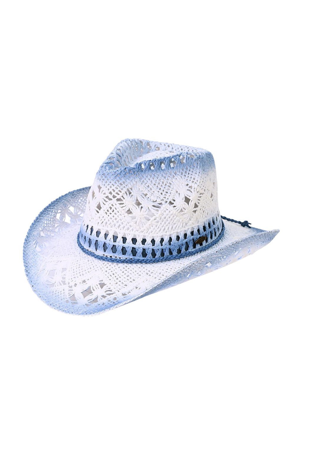Ombre Open Weave Cowboy Hat