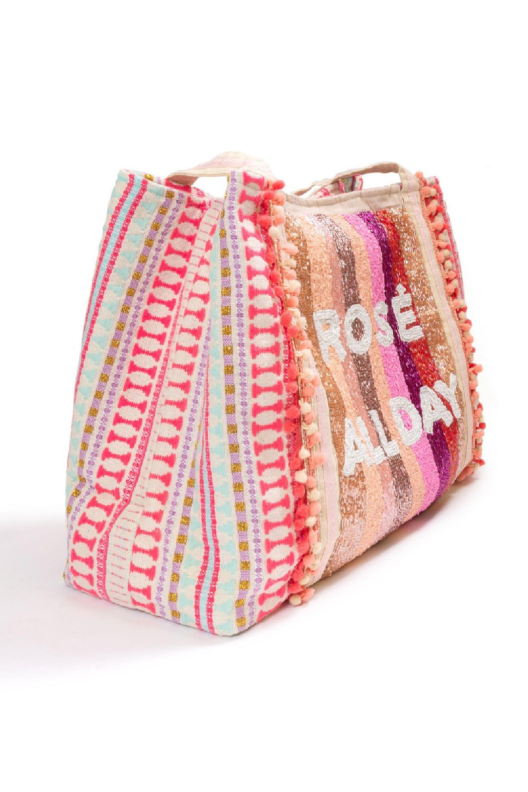 Rose All Day Beaded Tote