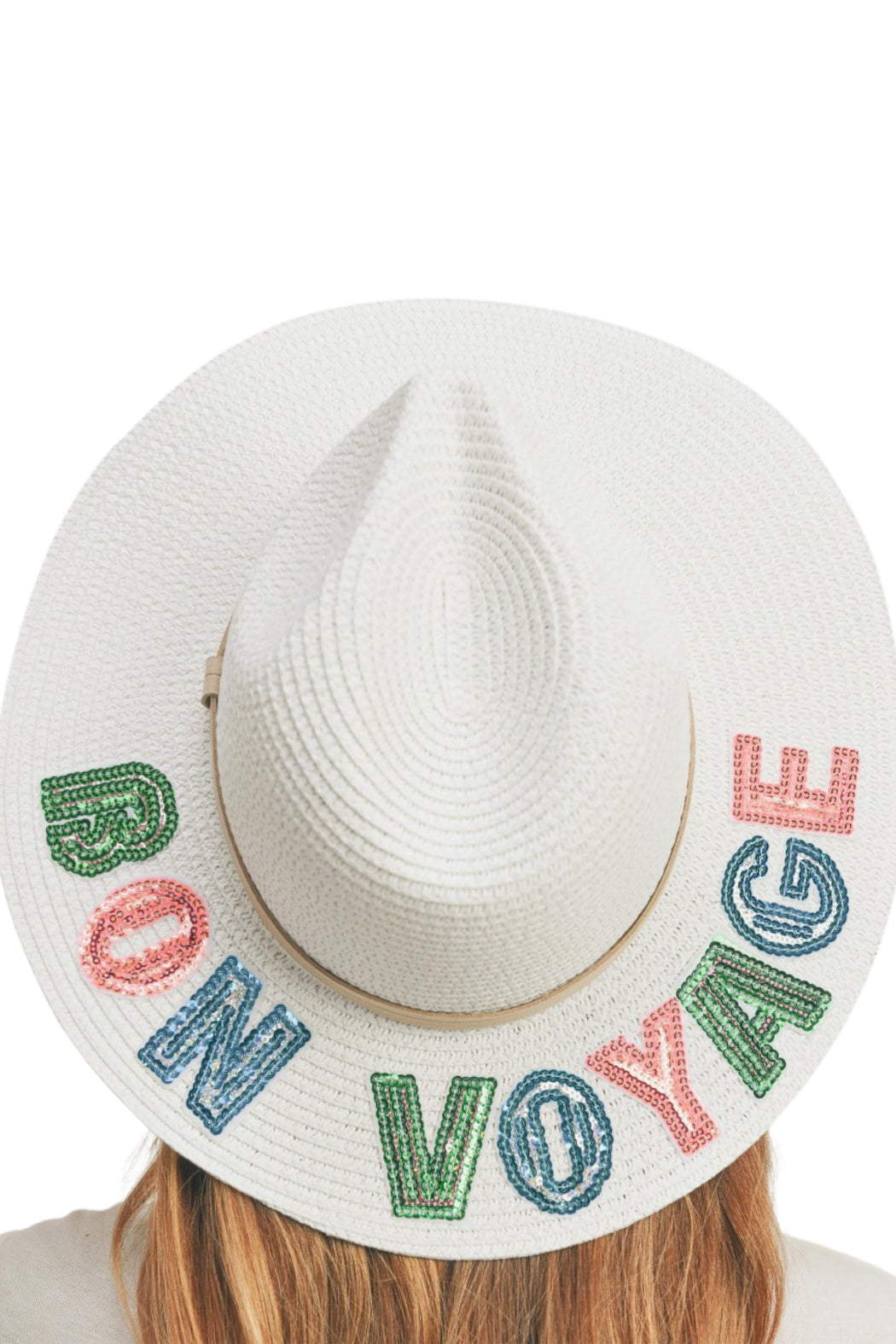 Straw Sequin Bon Voyage Panama Hat