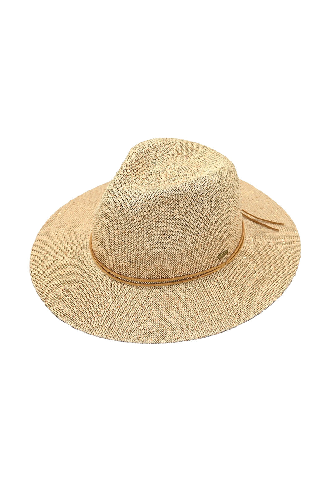 Knit Sequin Panama Hat