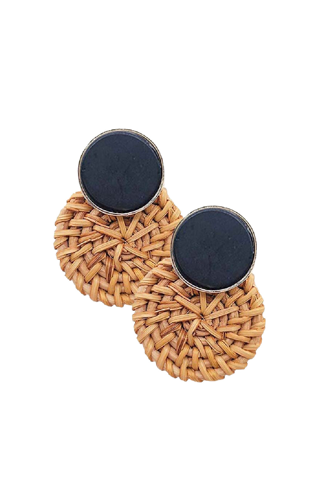 Stone Straw Earrings