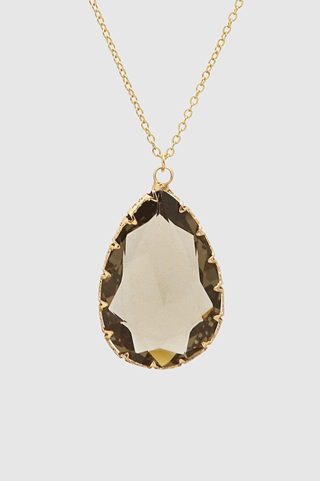 Black Diamond Tear Drop Necklace - Embellish Your Life