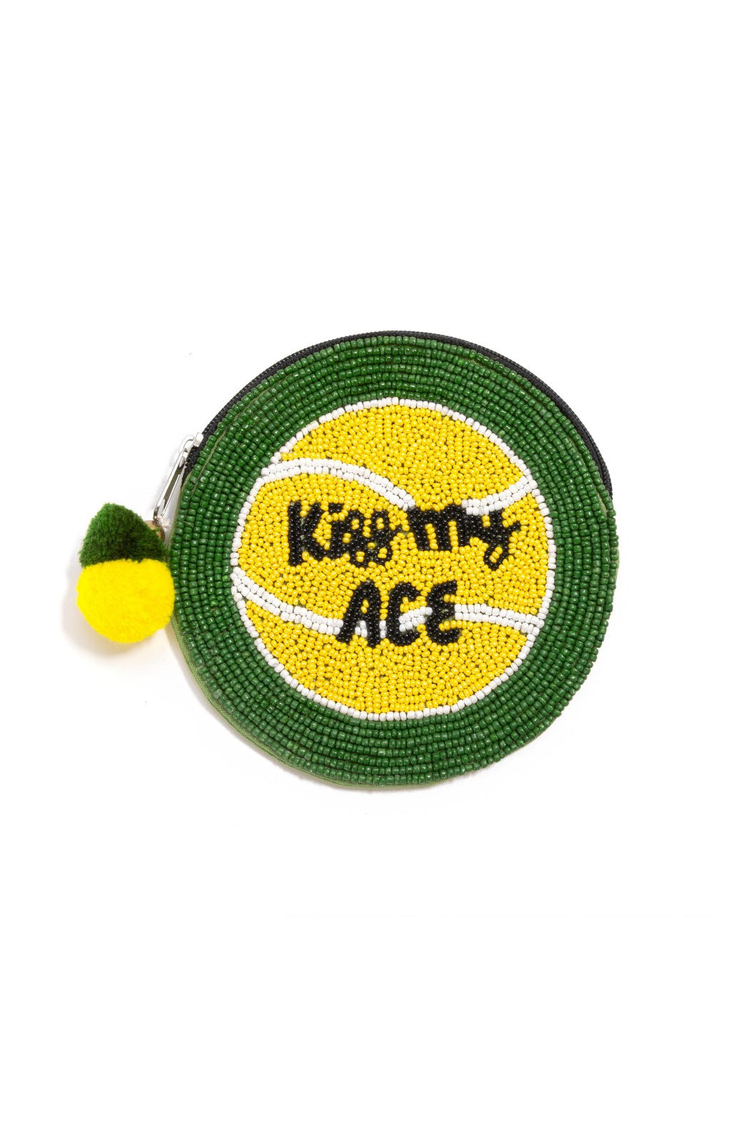 Beaded Tennis Ball Pouch