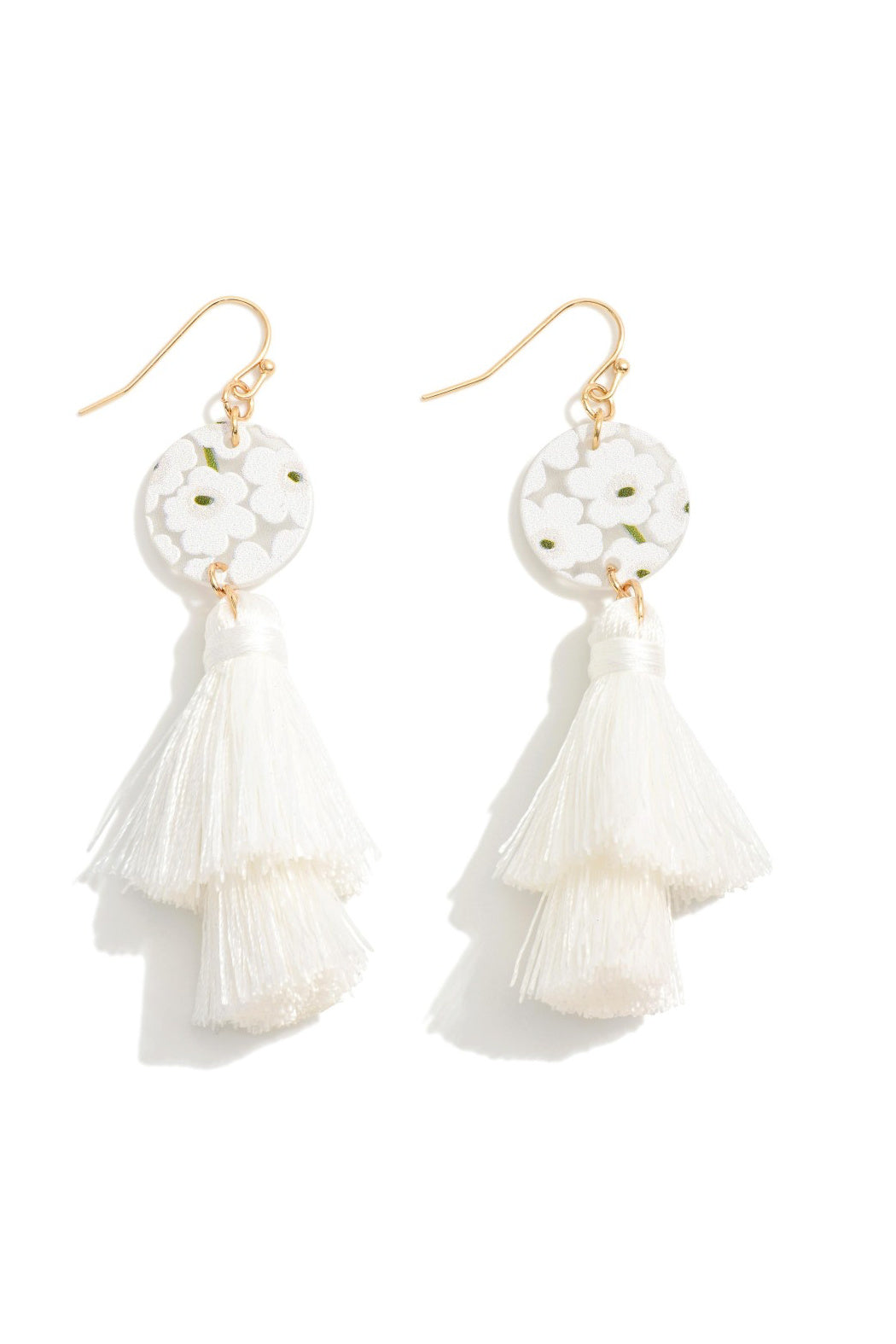 Floral Tassel Earrings