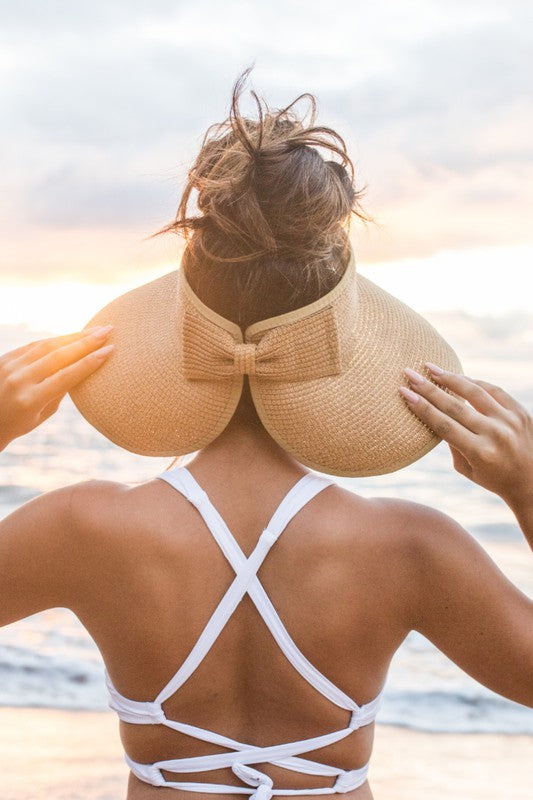 Rollable Packable Straw Visor - Embellish Your Life 