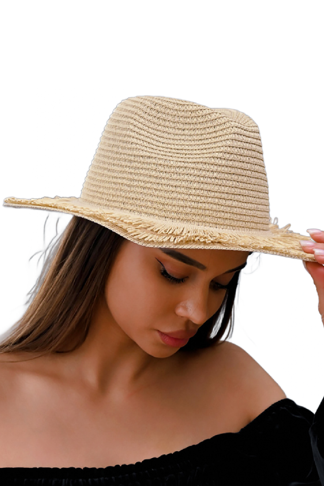 Raffia Short Brim Straw Sun Hat