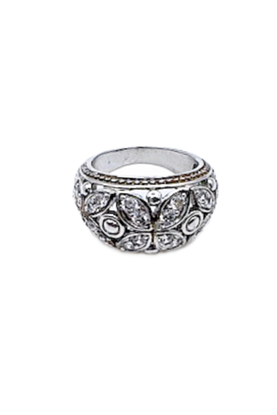 2 Tone Marquid Cz Ring