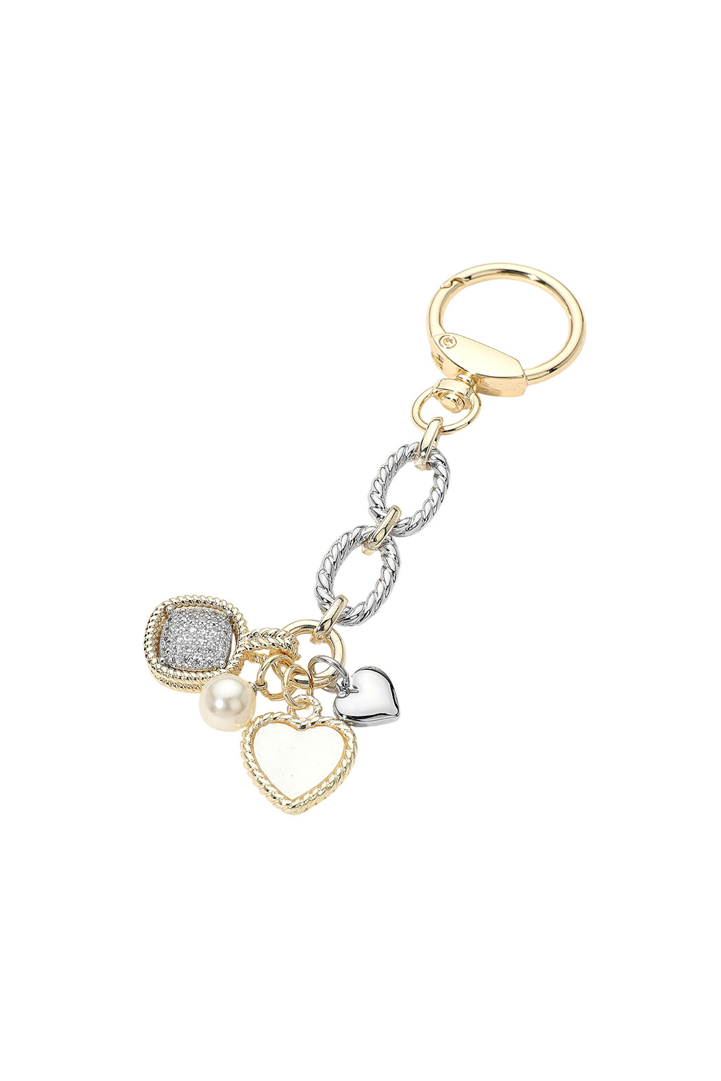 Gold Plated Keychain A Bag Charm