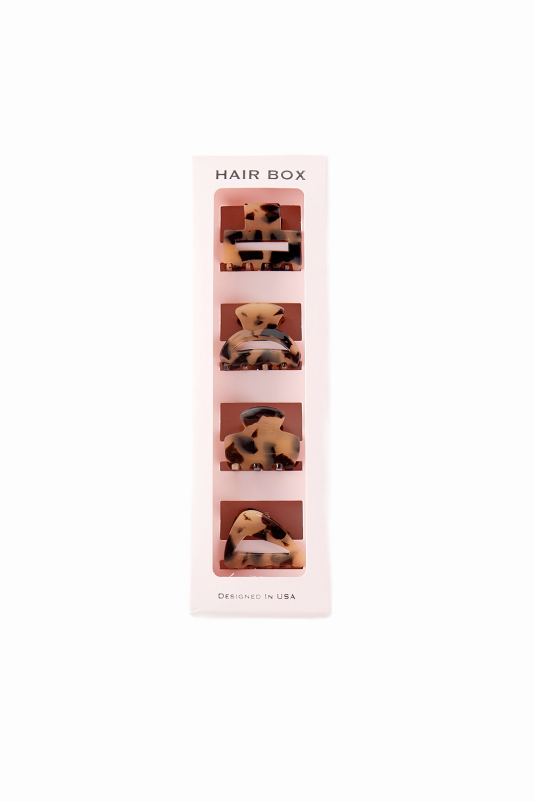 Set of 4 Tortoise Hair Clips