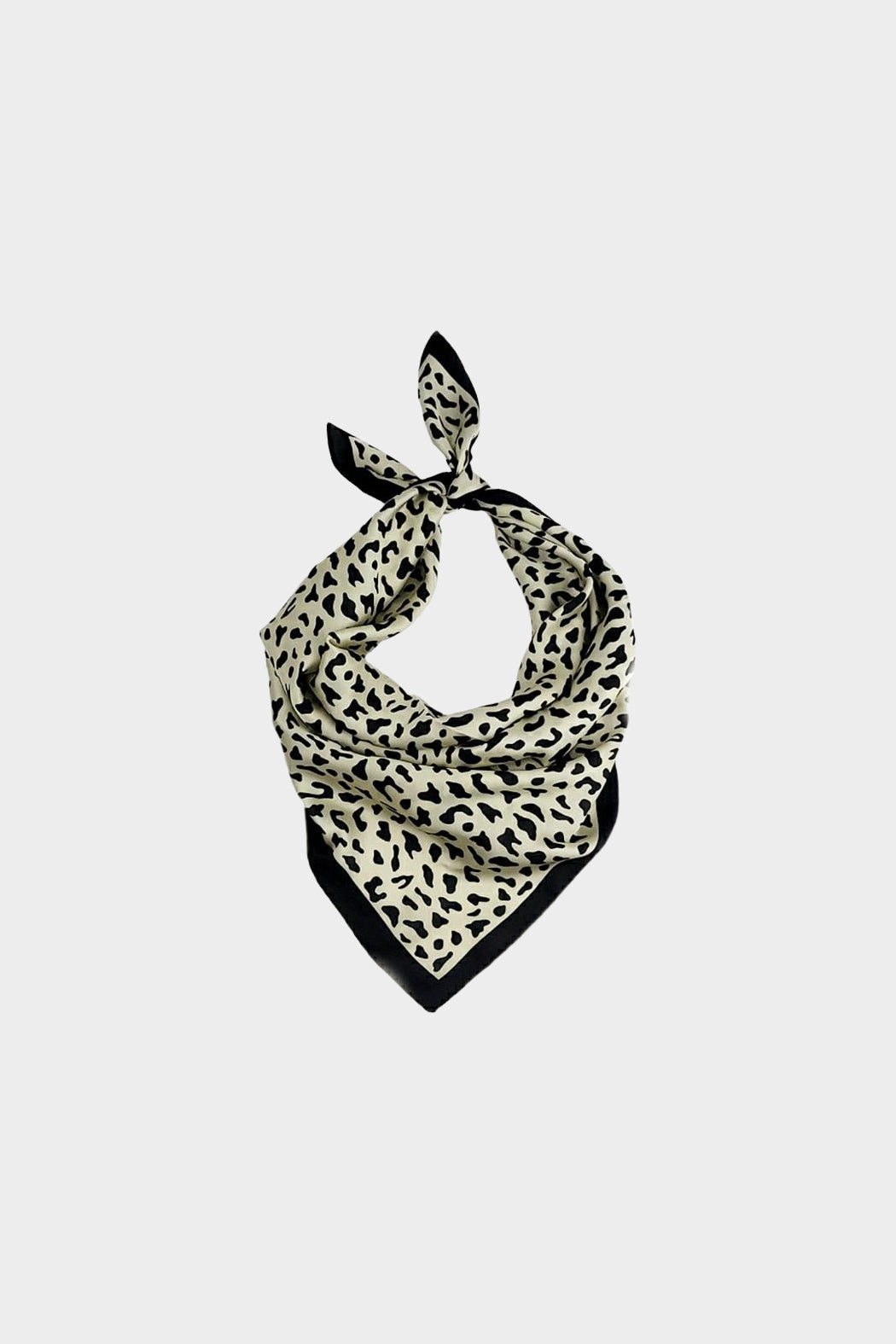 Square Satin Leopard Scarf