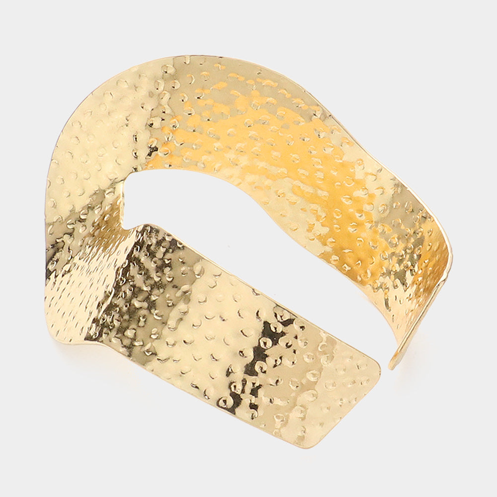 Hammered Swirl Cuff