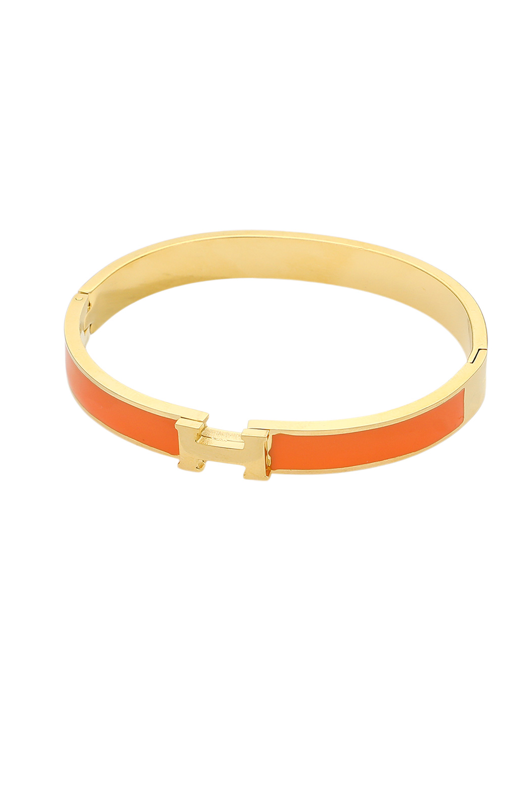 Hermes Inspired HInged Bangle