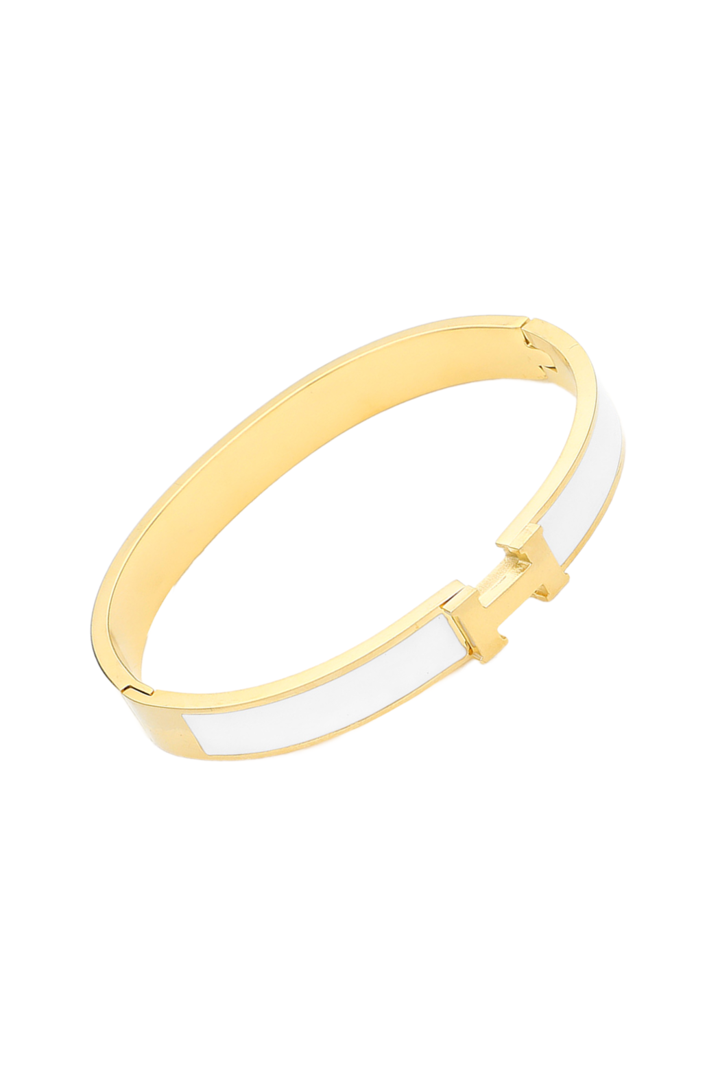 Hermes Inspired HInged Bangle