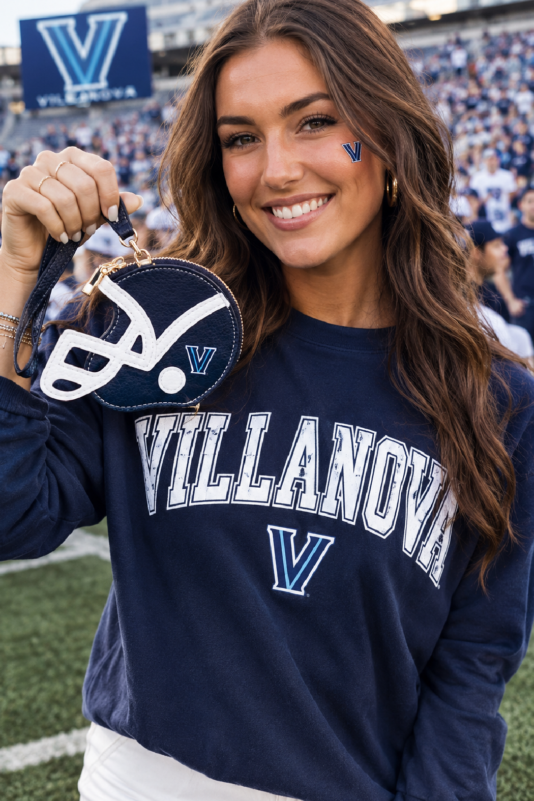 Villanova Football Helmet Wristlet