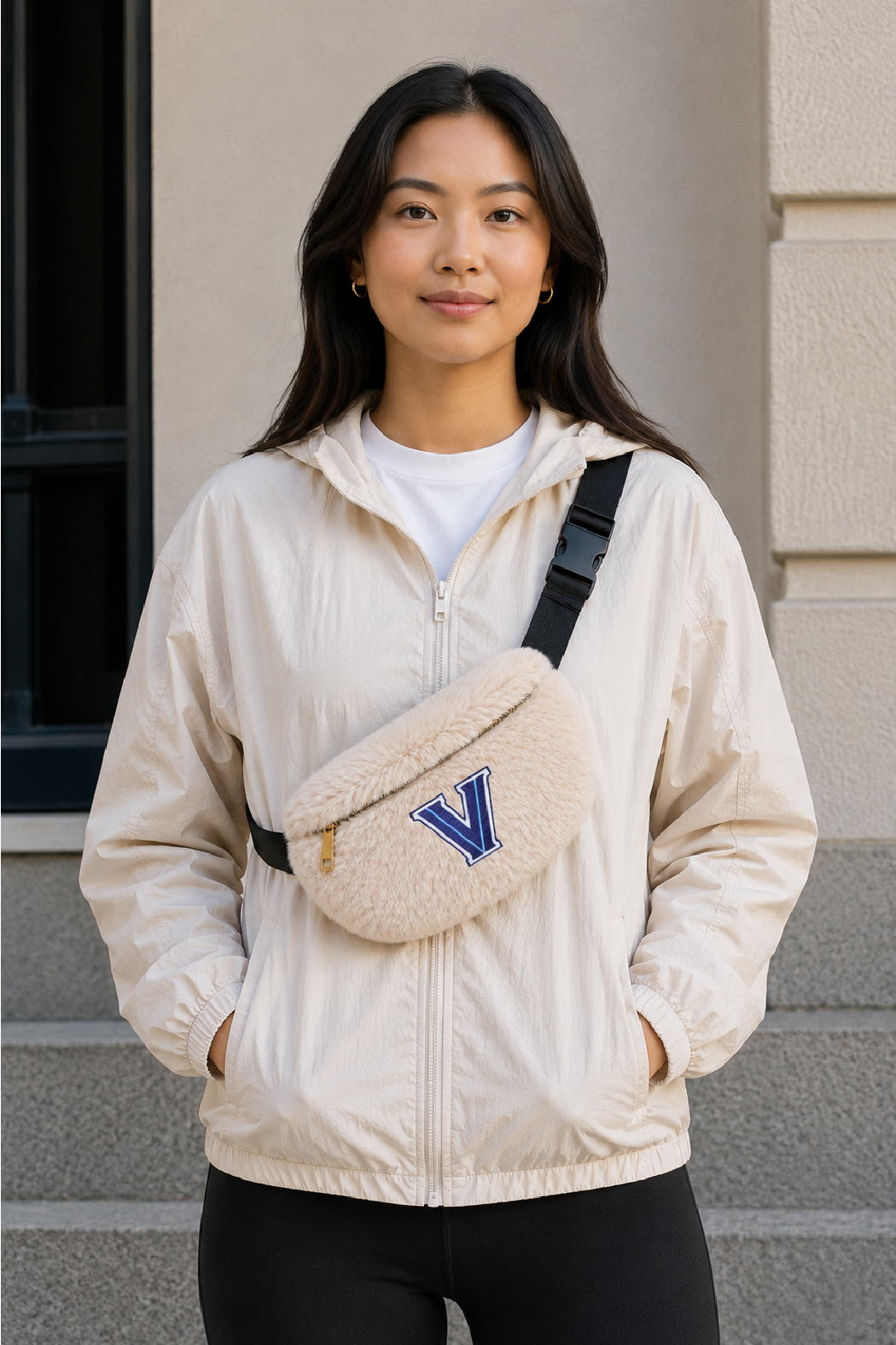 Villanova Faux Fur Sling Bum Bag
