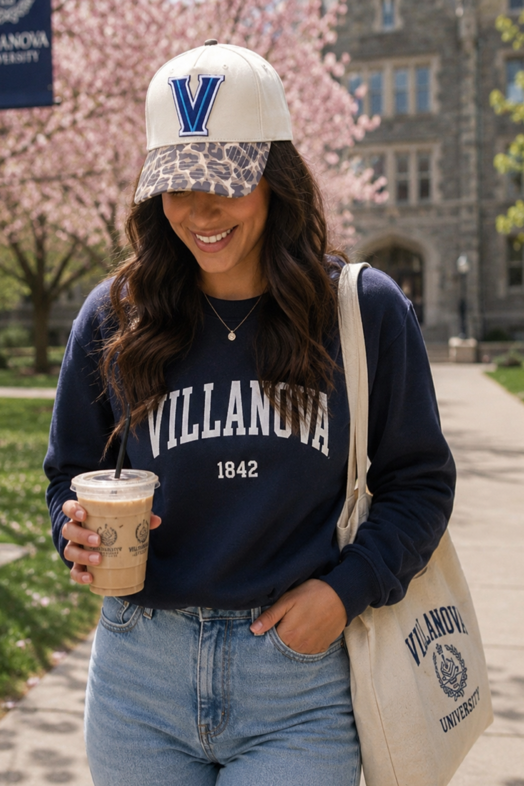 Villanova 3 Tone Leopard Cotton Cap