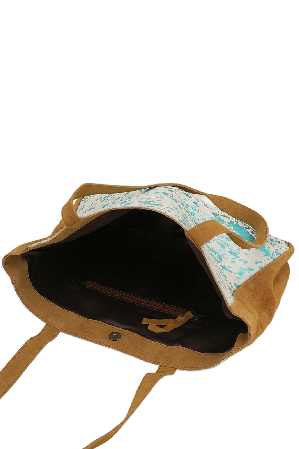 Upcycled Genuine Calf Fur and Suede Tote Bag