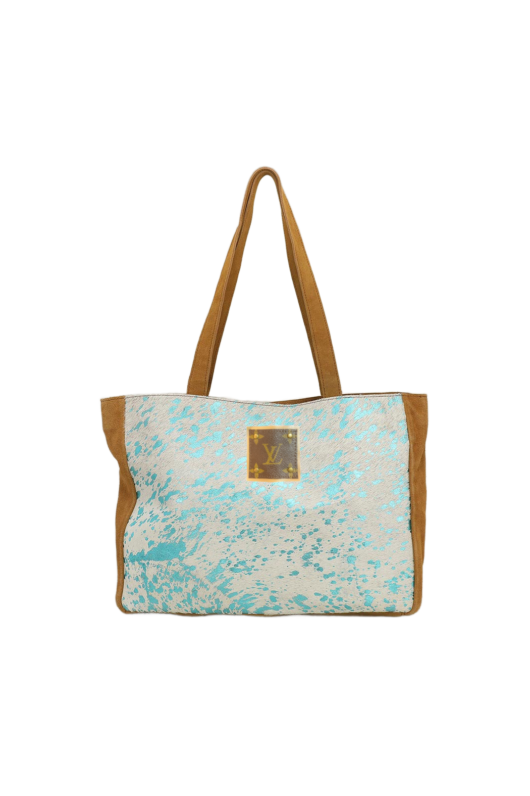 Upcycled Genuine Calf Fur and Suede Tote Bag