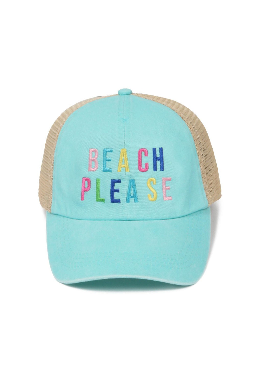 Beach Please Cotton Trucker Hat