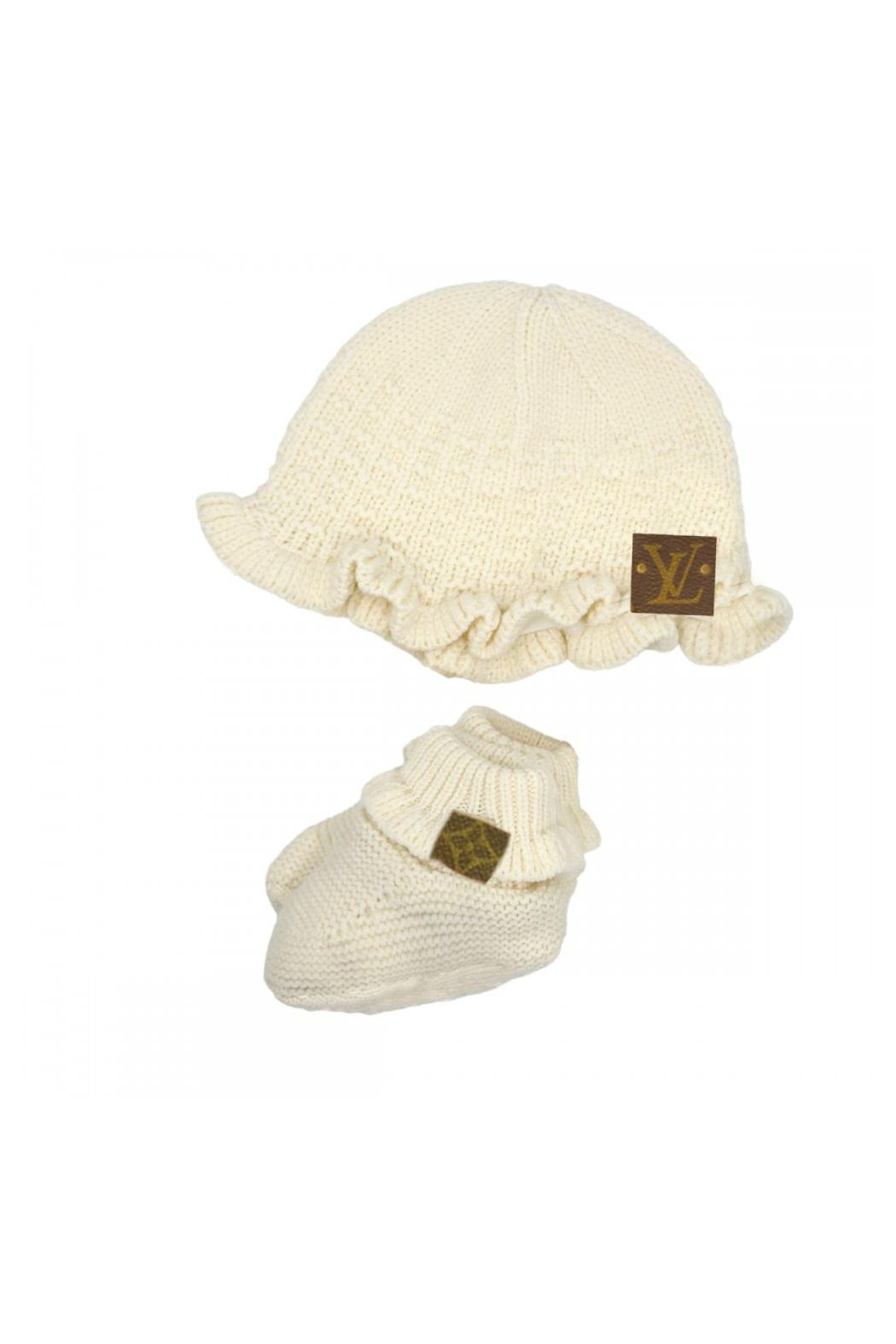 Upcycled Baby Booties and Bonnet Beanie