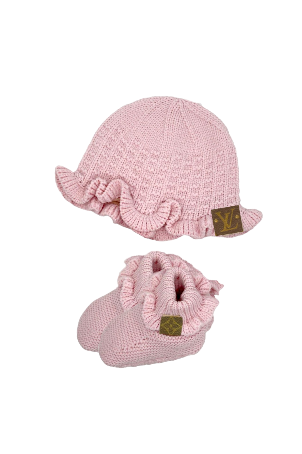 Upcycled Baby Booties and Bonnet Beanie