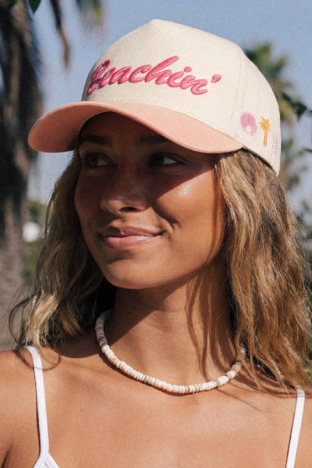 Beachin'  Embroidered Cap