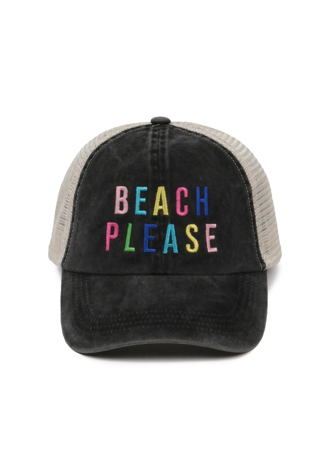 Beach Please Cotton Trucker Hat