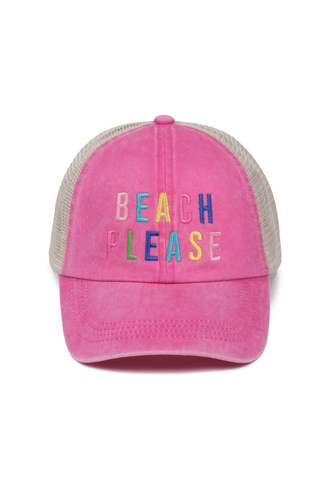 Beach Please Cotton Trucker Hat