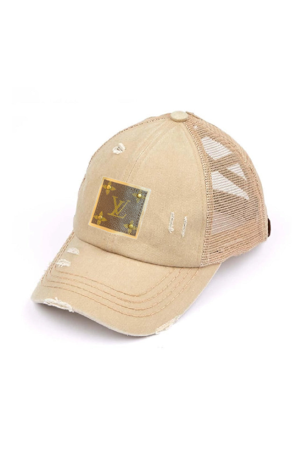 Upcycled Distressed Trucker Cap