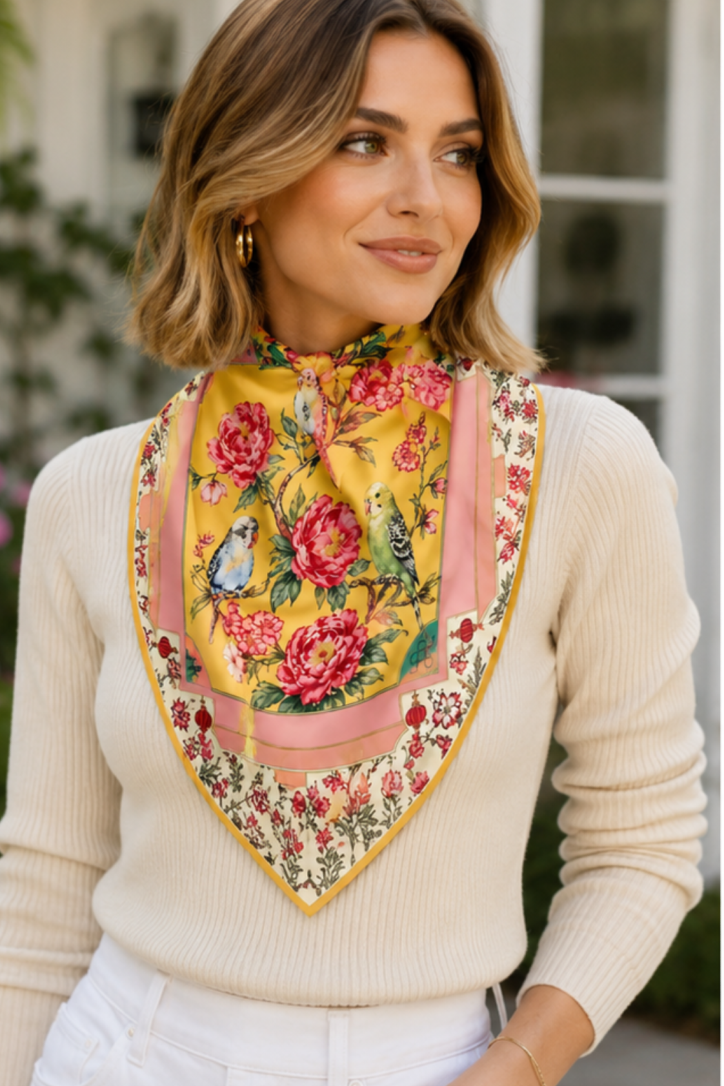 Birds in Bloom Scarf