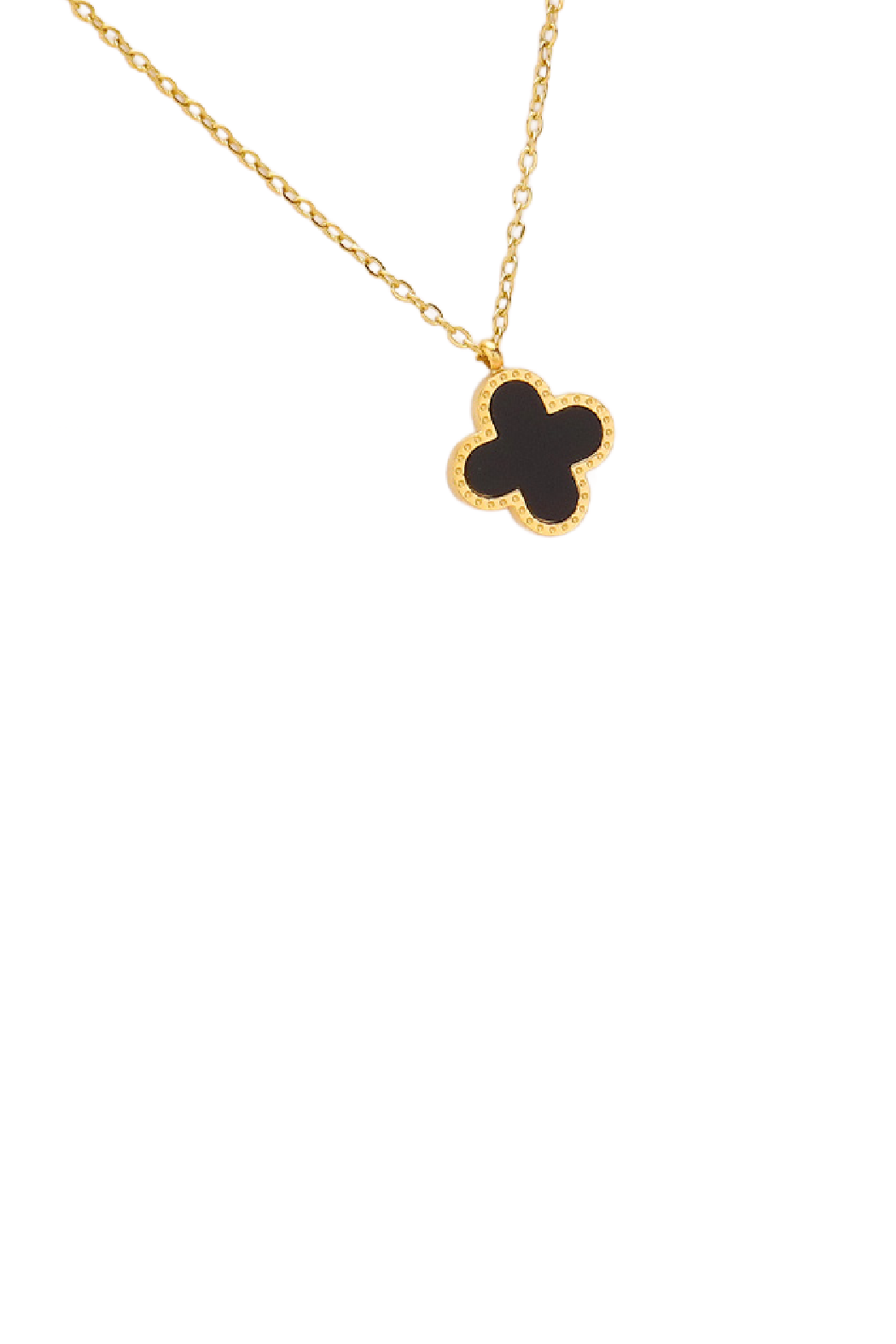 Stone Clover Necklace