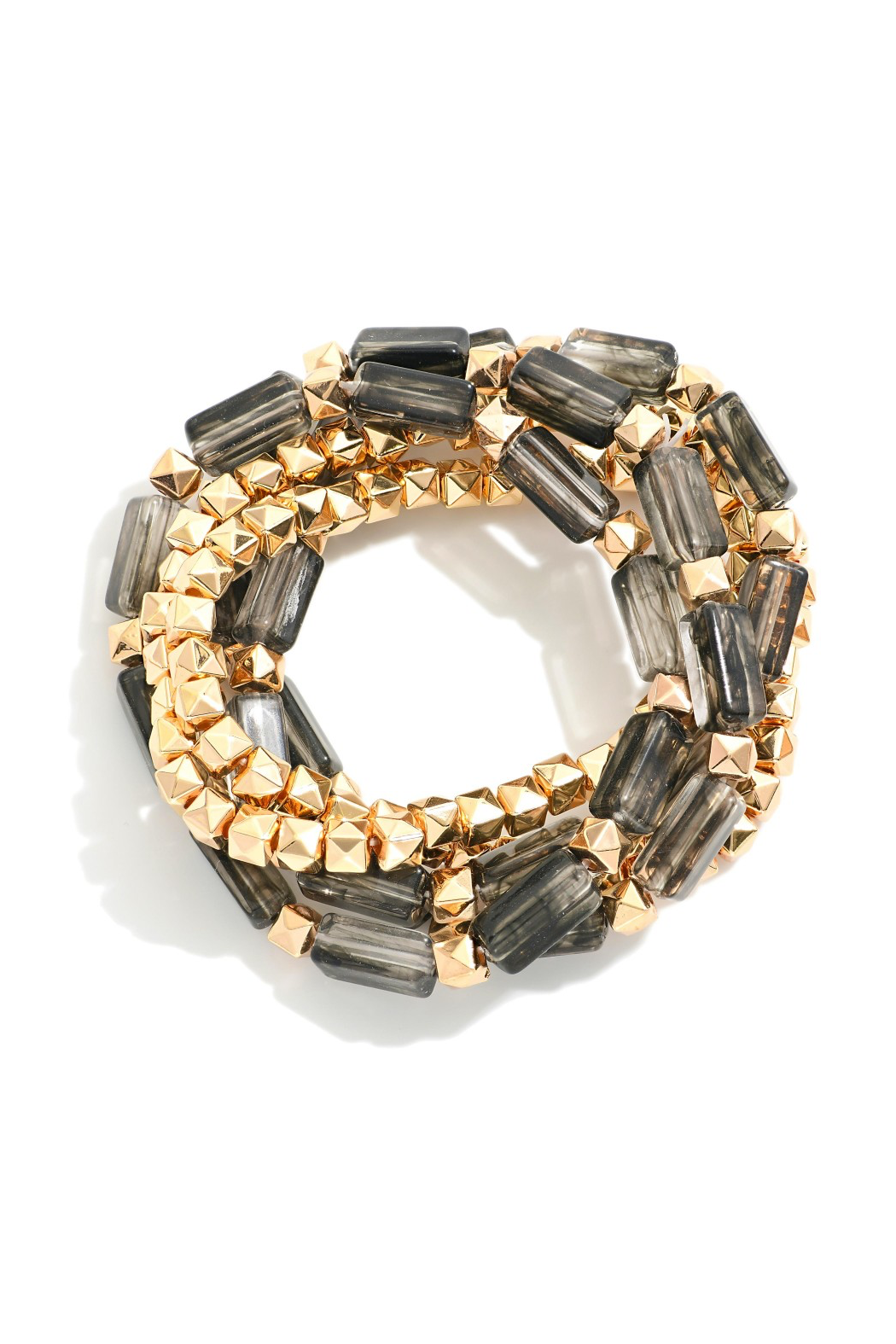 Black Diamond Glass Bead Bracelet