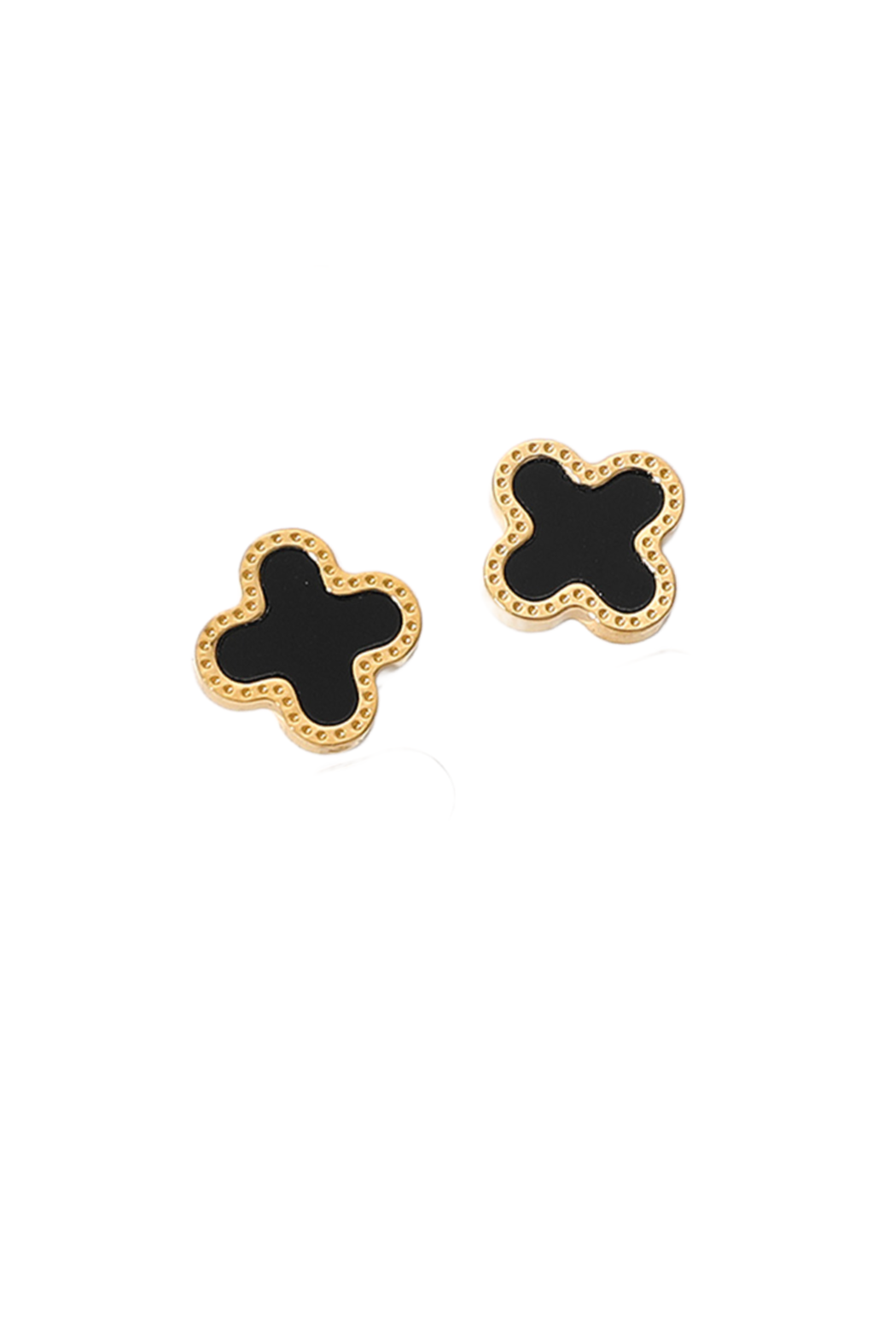 Stone Clover Earrings