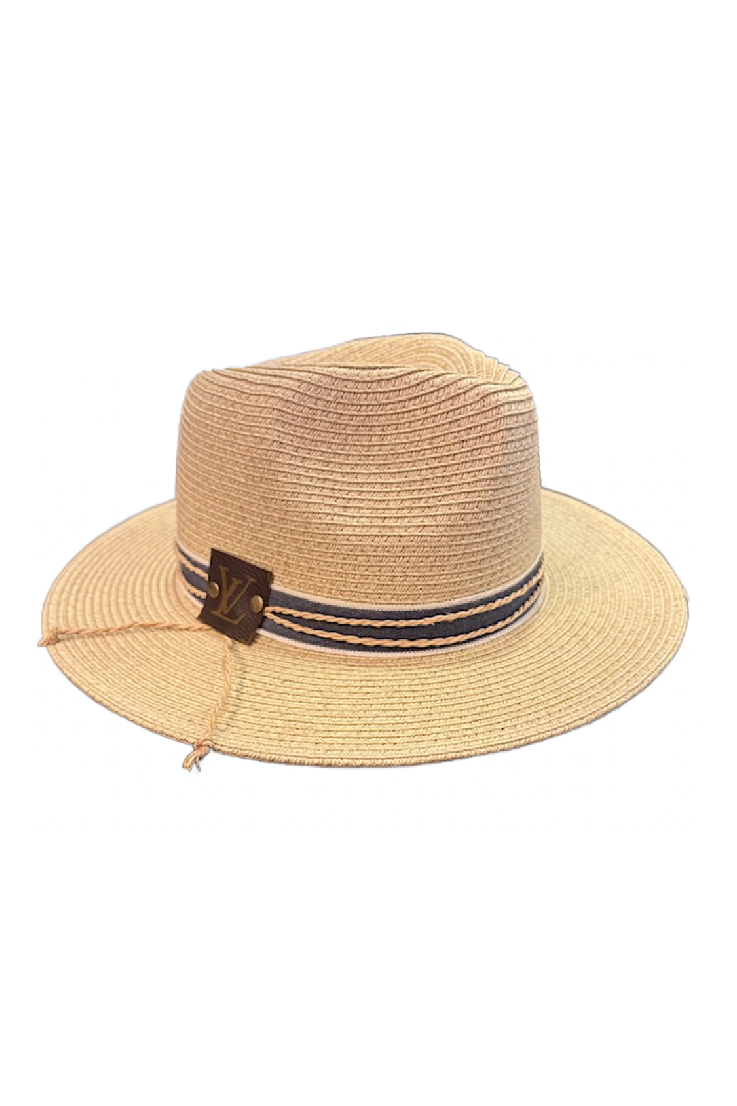 Upcycled Hat Band Straw Panama
