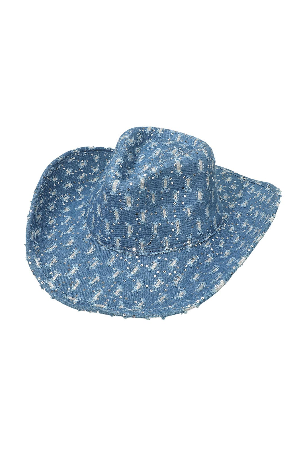 Sparkly Denim Cowboy Hat