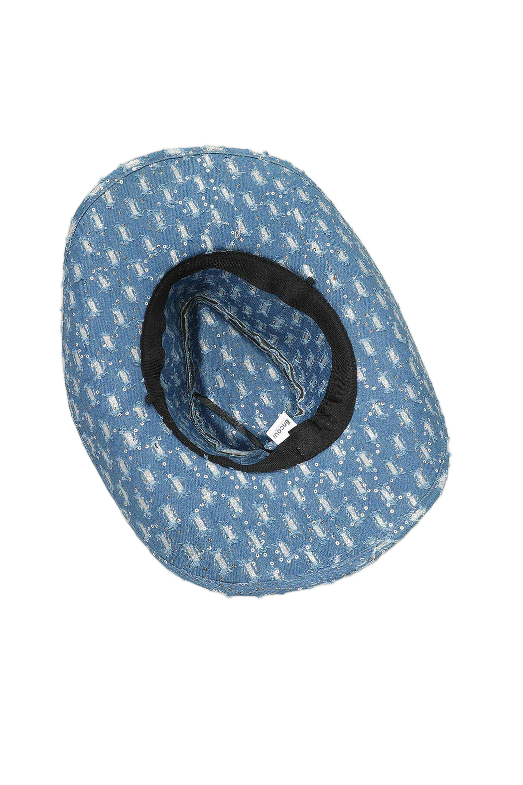 Sparkly Denim Cowboy Hat