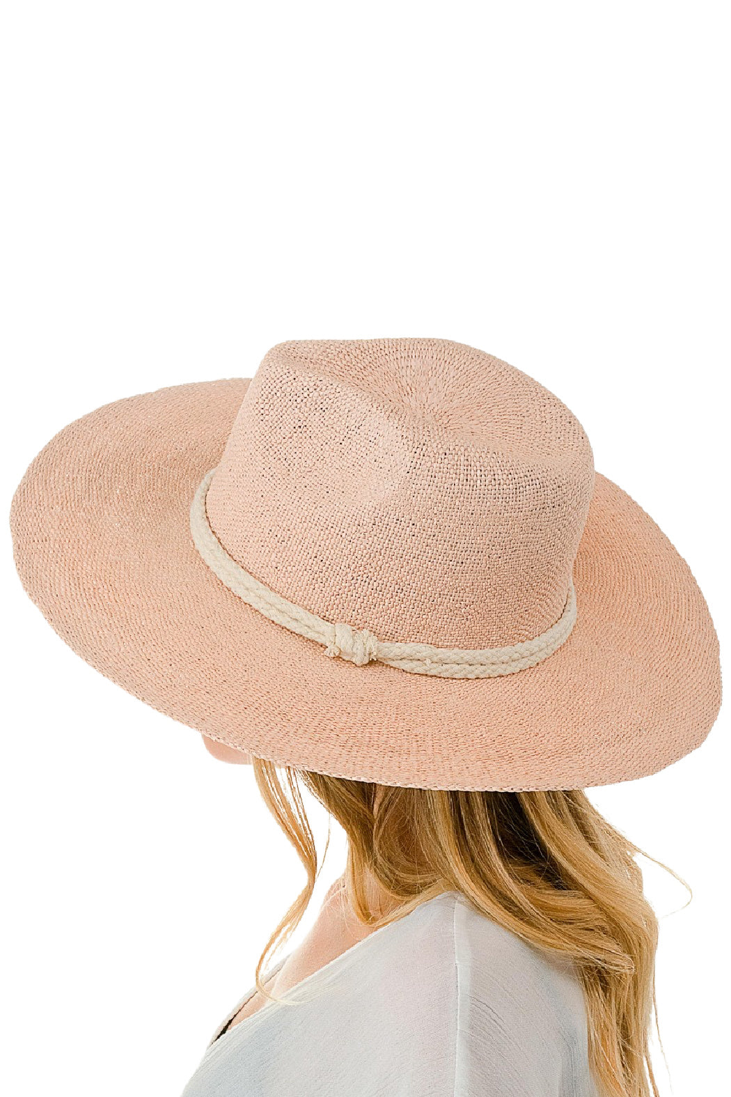 Rope Banded Straw Panama Hat
