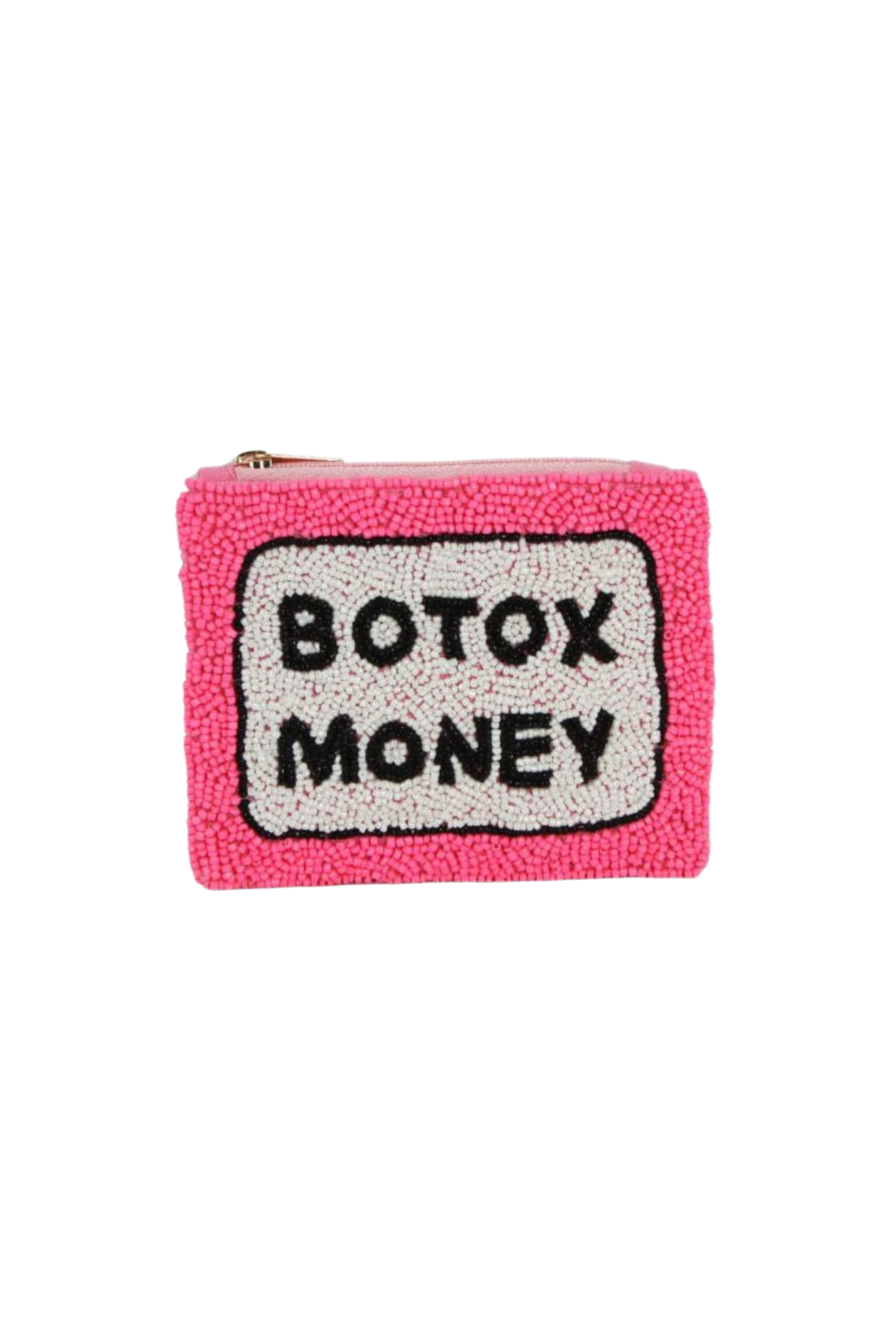 Botox Money Beaded Pouch