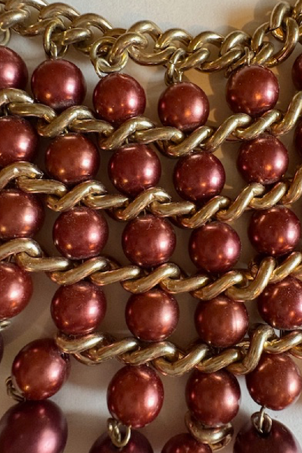 Brown Pearl Statement Necklace